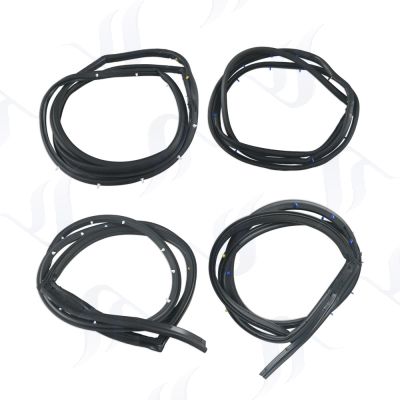 4 PCs door rubber weatherstripping seal fit Nissan TIIDA C11 Hatchback 5D 