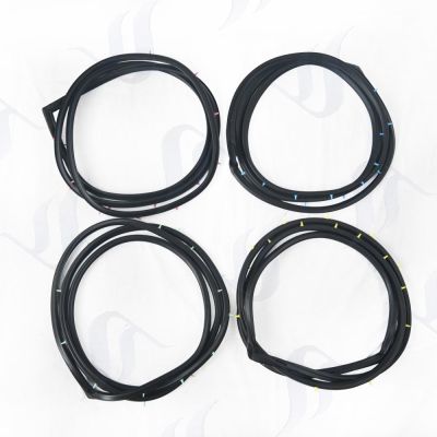 4 PCs set Door rubber weatherstripping seal fit NISSAN Y60 Patrol Safari GQ 89-98 4D