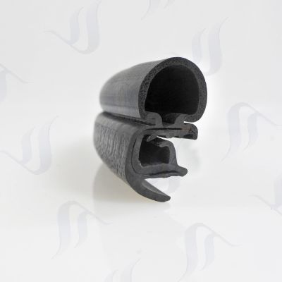 Universal Side Bubble Pinchweld weatherstrip with cover lip